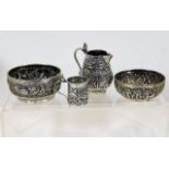 Four pieces of decorative c.1910 Indian & Asian si