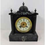 A slate mantle clock