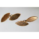 A pair of 9ct gold cufflinks 4.1g