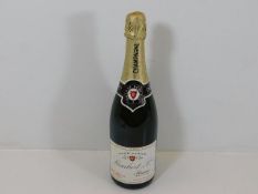 A bottle of Lambert & Co. champagne