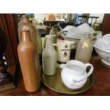 A Dewars whisky jug & other items