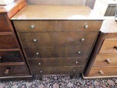 A retro chest of drawers 30in wide x 40.5in high