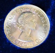 A boxed Elizabeth II full gold sovereign