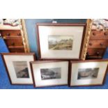 Four framed prints, other pictures and various ephemera