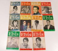 Eleven vintage Elvis magazines