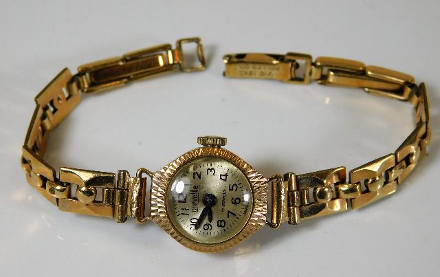 A ladies 12ct rolled gold plated watch