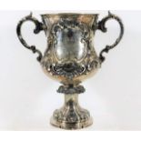A G. J. Richards, London 1855 silver cup inscribed Presented to Capt. Pearse of the ship Nimrod by t