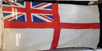 A British naval white ensign flag 70in x 34in