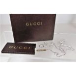 An 18ct white gold Gucci necklace 5.2g with box &
