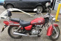 A Suzuki 125cc Marauder motorcycle