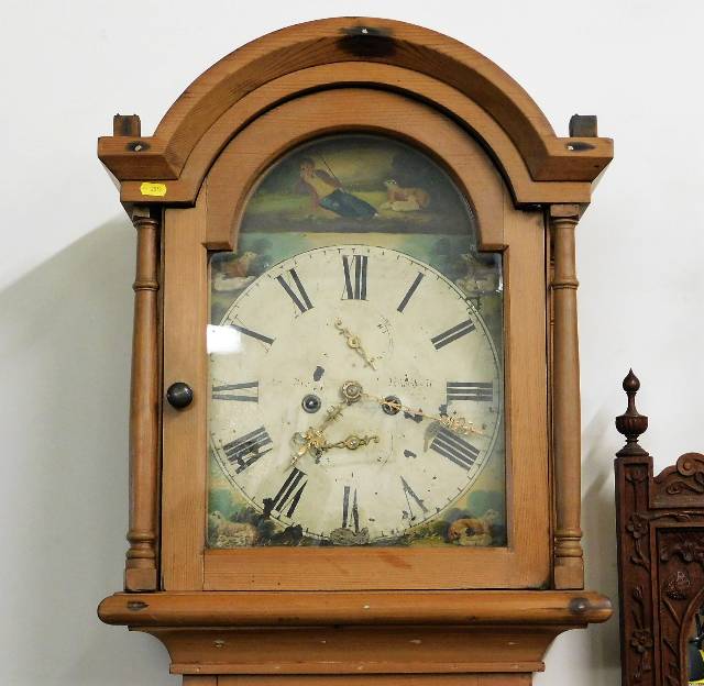 A c.1800 pine cased longcase clock, Aberdeen maker