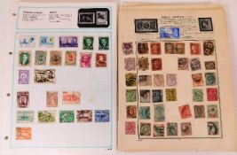 A quantity of loose stamp album sheets, Britain &