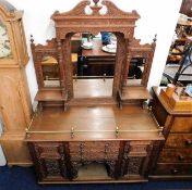 An unusual c.1900 heavily carved dresser with Chin