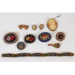 A quantity of costume jewellery including some mic
