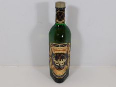 A bottle of single malt Glenfiddich whisky