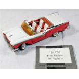 A Franklin Mint diecast model of a 1957 Ford Fairl