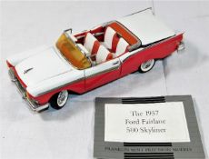 A Franklin Mint diecast model of a 1957 Ford Fairl