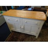 An Ercol style painted sideboard