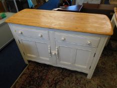 An Ercol style painted sideboard