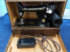 A Singer sewing machine