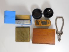 A Dupont viewer, a puzzle box & sundry items