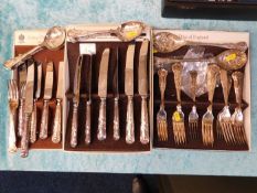 A quantity of Arthur Price Kings Pattern silver pl