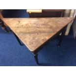 A 19thC. mahogany games table a/f