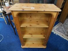 A small pine bookcase