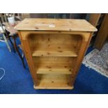 A small pine bookcase