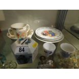 Nine pieces of nursery ware including Bunnykins &