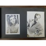 A vintage album of autographs & photographs