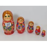 A decorative Russian doll set