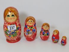 A decorative Russian doll set