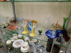 A quantity of mixed glassware including retro, con