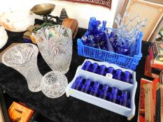 A quantity of Bristol glass ware & other glassware