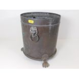 A WW1 brass shell coal bucket