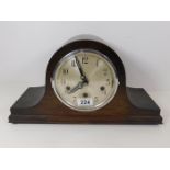 A Westminster chime mantel clock
