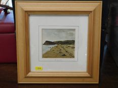 Framed image of Teignmouth beach