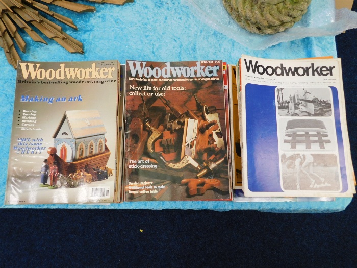 A quantity of woodworking magazines including 1960