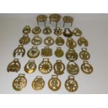A quantity of mixed horse brasses & other brass