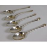 A set of five teaspoons, Henry Williamson Ltd. 192