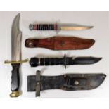 A crocodile hunter knife & two others
