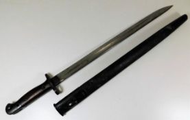 An early 20thC. British bayonet & scabbard