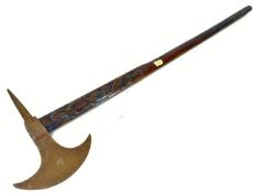 A late 19thC. Persian style battle axe