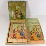 An antique childs building block game