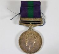 A post WW2 Palestine 1945-48 medal awarded to 1417