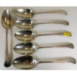 Six 18thC. Thomas Northcote silver spoons 1777 Lon