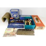 A quantity of vintage Dublo railway train items &