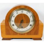 An art deco Westminster chime mantle clock