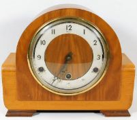 An art deco Westminster chime mantle clock